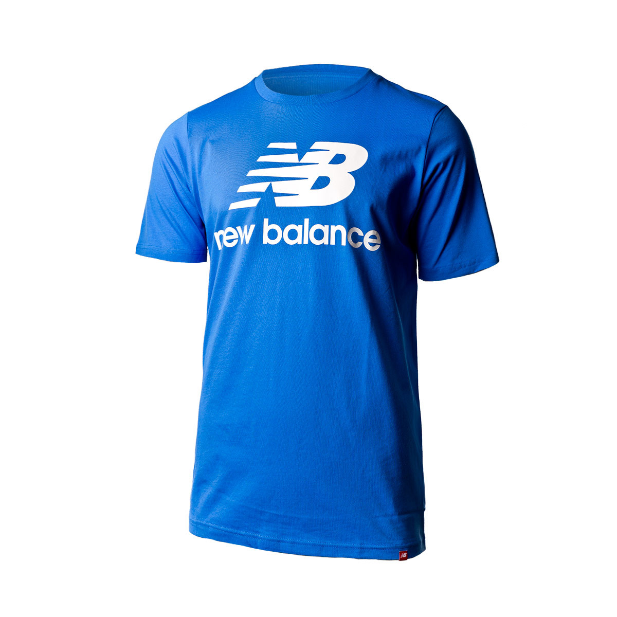 Playera New Balance Essentials Stacked Logo Blue - Tienda de fútbol Fútbol  Emotion