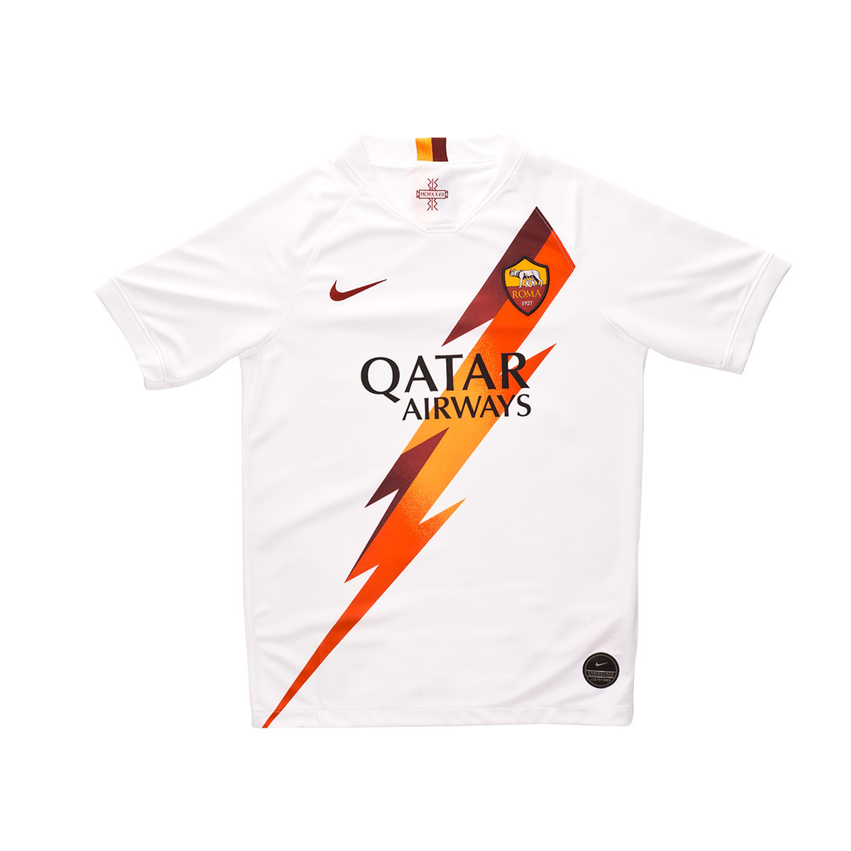 Camiseta Nike AS Roma Breathe Stadium Segunda Equipación 2019-2020 Niño  White-team crimson - Tienda de fútbol Fútbol Emotion