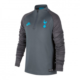 Sweatshirt Nike Tottenham Hotspur Dry Strike Dril 2019-2020 Criança Flint grey-Dark grey-Blue fury