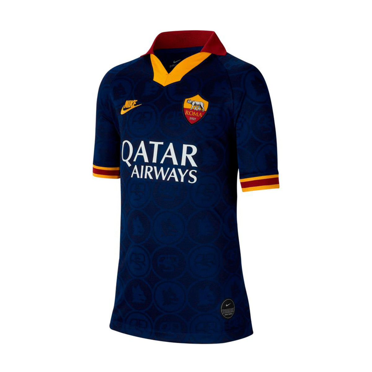 Camiseta Nike AS Roma Breathe Stadium Tercera Equipación 2019-2020 Niño  Blue void-University gold - Tienda de fútbol Fútbol Emotion