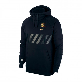 Sweatshirt Nike Inter Milan Milan GFA Hoodie 2019-2020 Black-Truly gold