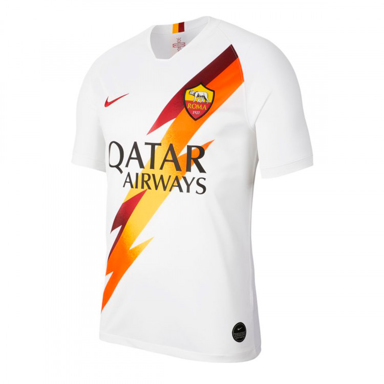 Playera Nike AS Roma Breathe Stadium Segunda Equipación 2019-2020  White-team crimson - Tienda de fútbol Fútbol Emotion