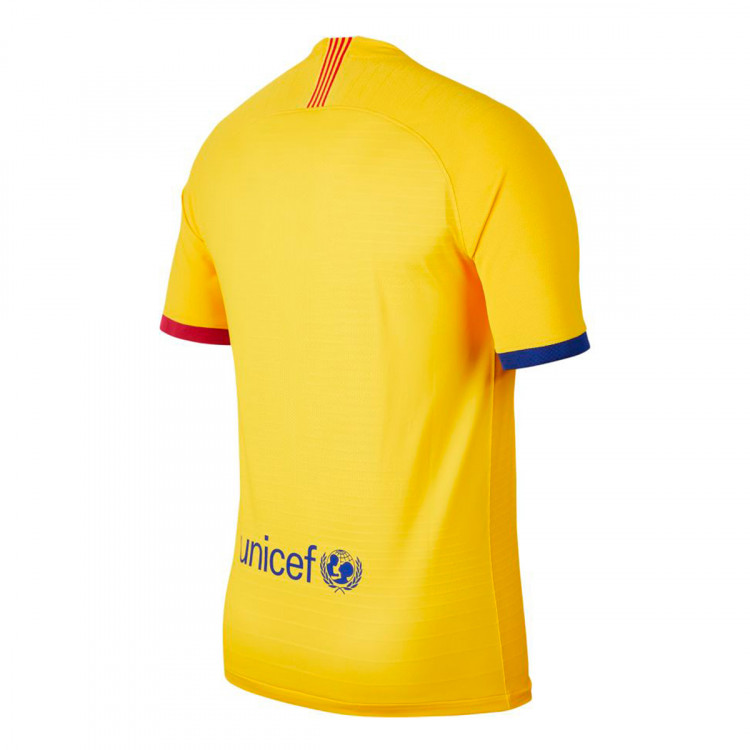 Camisola Nike FC Barcelona Vapor Match Equipamento B 2019-2020 Varsity maize - Loja de futebol 