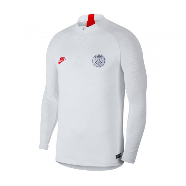 Sudadera Nike Paris Saint-Germain Vaporknit Strike Dril Top 2019-2020  White-University red - Tienda de fútbol Fútbol Emotion