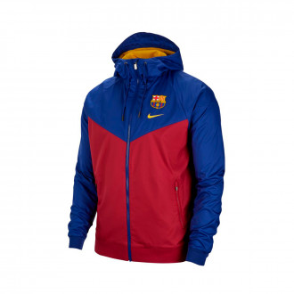 Sweatshirt Nike FC Barcelona NSW Waven 2019-2020 Noble red-Deep royal blue-Varsity maize
