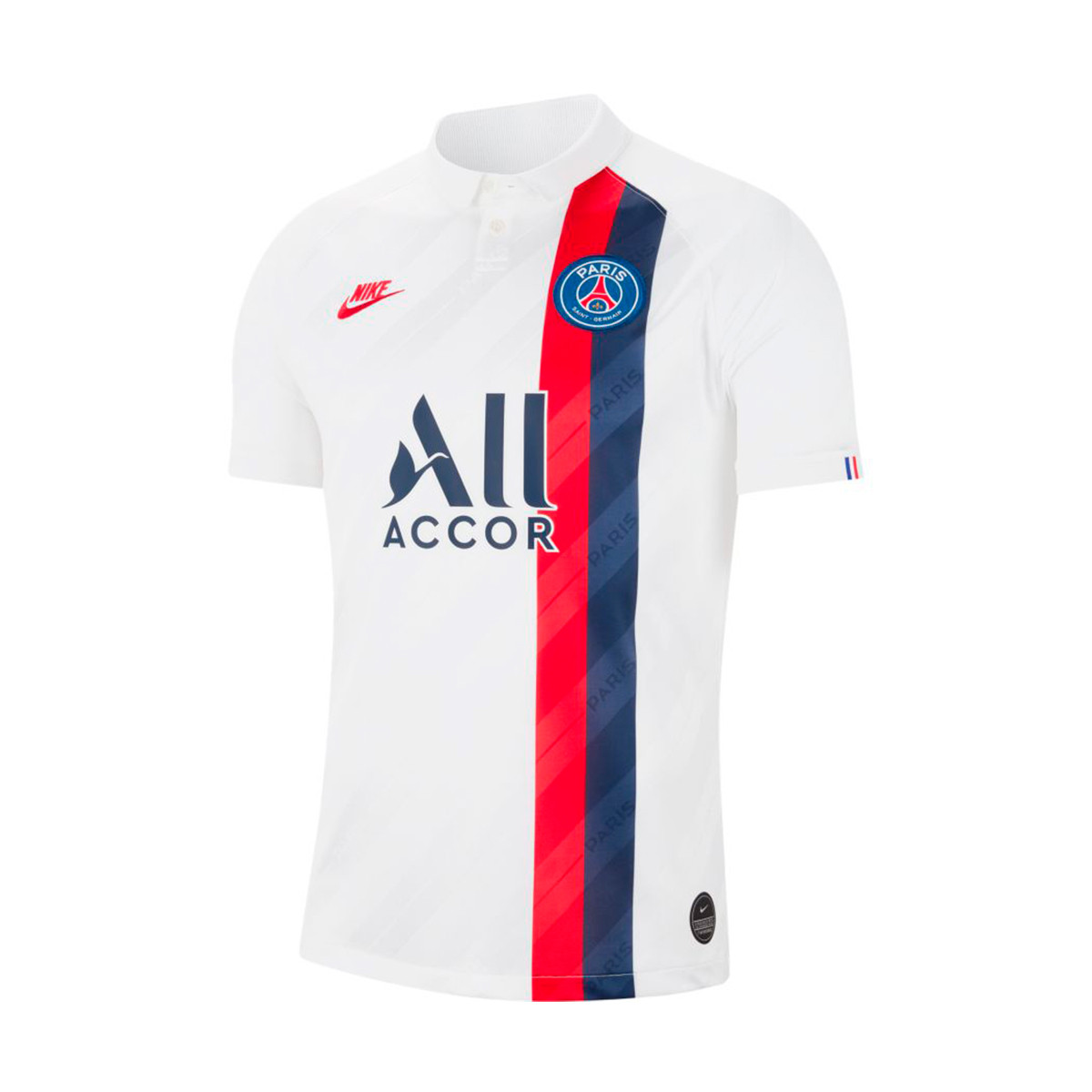 Camiseta Nike Paris Saint-Germain Breathe Stadium Tercera Equipación 2019-2020  White-University red - Tienda de fútbol Fútbol Emotion