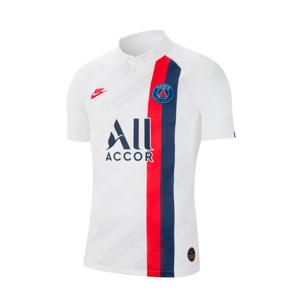 Camiseta Nike Paris Saint-Germain Vapor Match Tercera Equipación 2019-2020  White-University red - Tienda de fútbol Fútbol Emotion