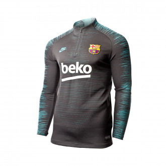 Sweatshirt Nike FC Barcelona Vaporknit Strike Dril 2019-2020 Dark smoke grey-Cabana