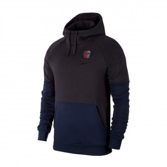 Sweatshirt Nike Paris Saint-Germain GFA Hoodie 2019-2020 Oil grey-Obsidian-Oil grey