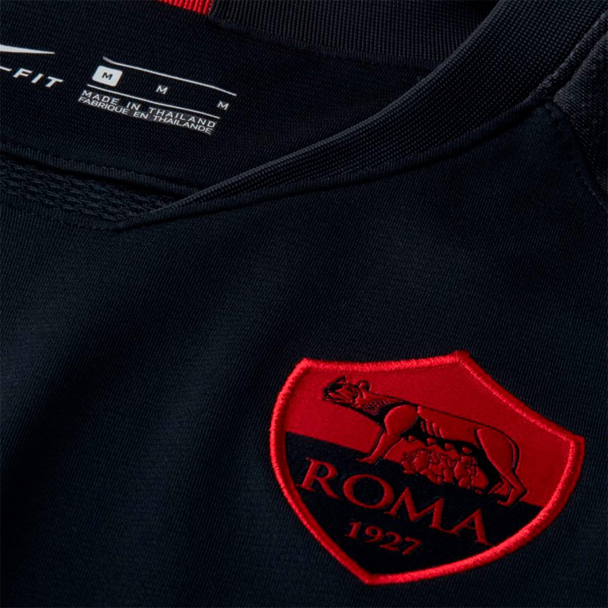 as roma black jersey