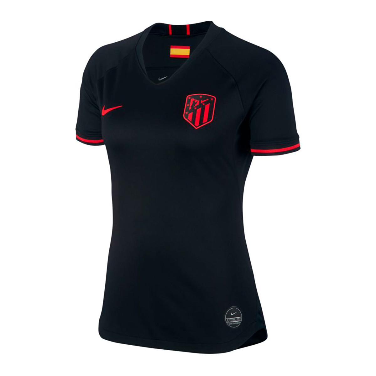 Camiseta Nike Atletico de Madrid Breathe Stadium Segunda Equipación  2019-2020 Mujer Black-Challenge red - Tienda de fútbol Fútbol Emotion