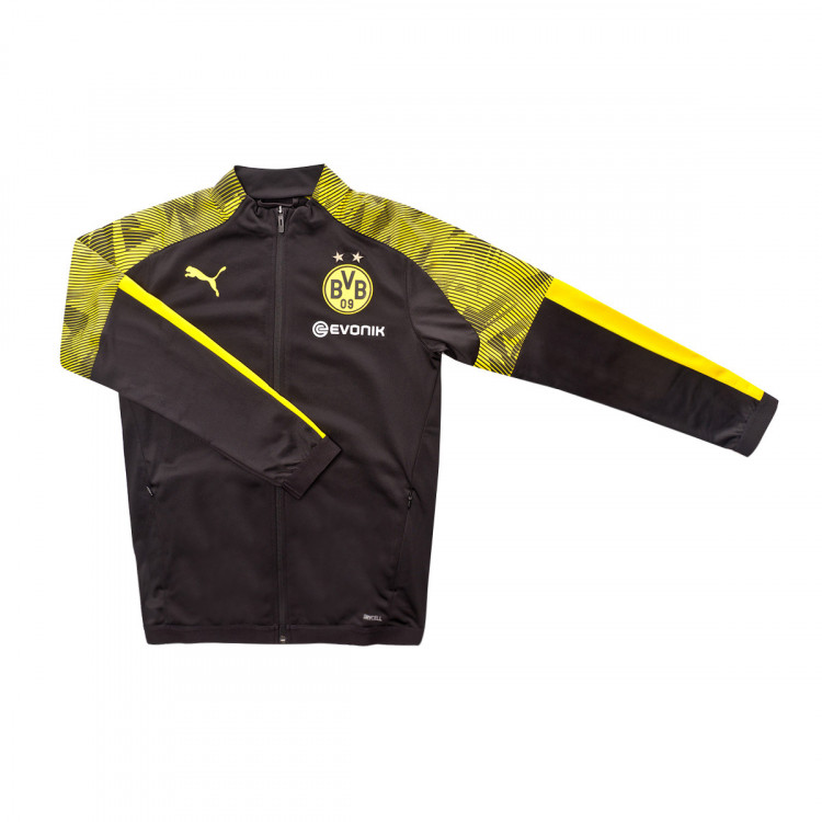 black and yellow puma shirt