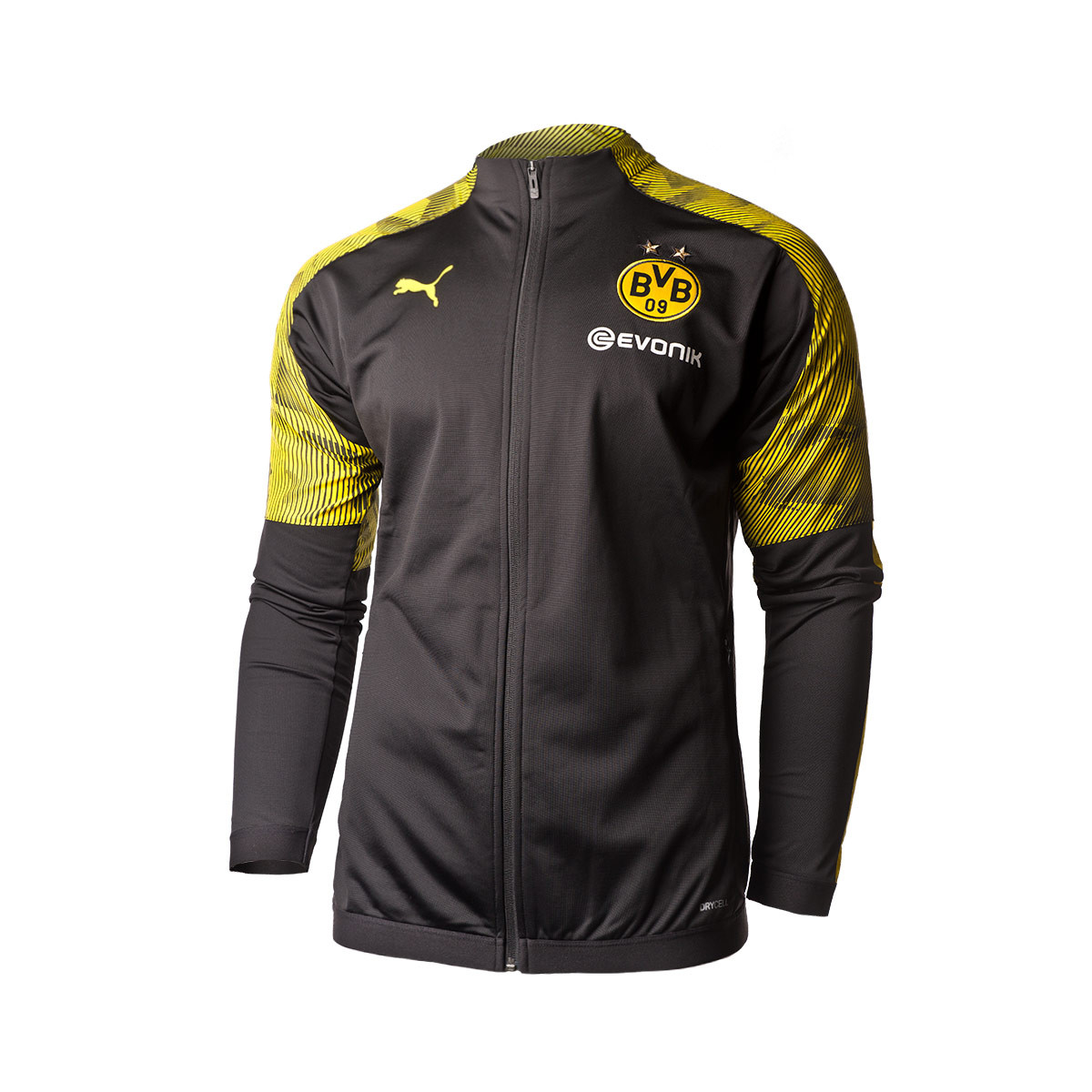 Chamarra Puma BVB Borussia Dortmund Poly 2019-2020 Puma black-Cyber yellow  - Tienda de fútbol Fútbol Emotion