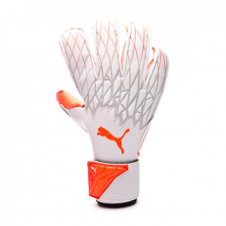 Luvas Puma Future Grip 19.2 Grey Dawn-Nrgy Red