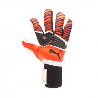 Luvas Puma One Grip 1 Hybrid Pro Nrgy Red-Puma black-Puma white