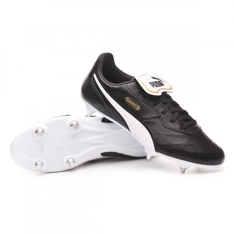 puma black and white football boots