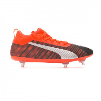 Chuteira Puma One 5.2 SG Puma black-Nrgy red-Puma aged silver