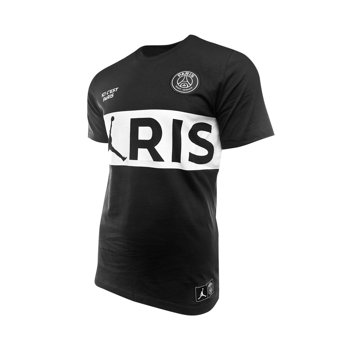 Camiseta Nike Paris Saint-Germain Jordan Wordmark 2019-2020 Black-White -  Tienda de fútbol Fútbol Emotion