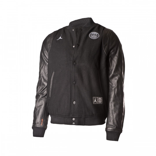 Chamarra Nike Paris Saint Germain Jordan Varsity 2019 2020 Black White Tienda De Futbol Futbol Emotion