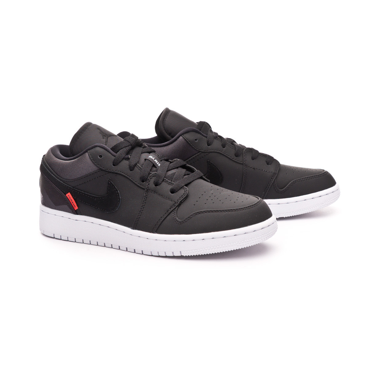 Zapatilla Nike Paris Saint-Germain Jordan I Low Niño Black/Black-Dark  grey-Infrared - Tienda de fútbol Fútbol Emotion