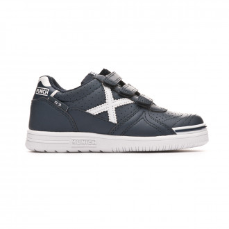 Sapatilha de Futsal Munich G3 Profit v. Crianças Azul Marinho-Branco