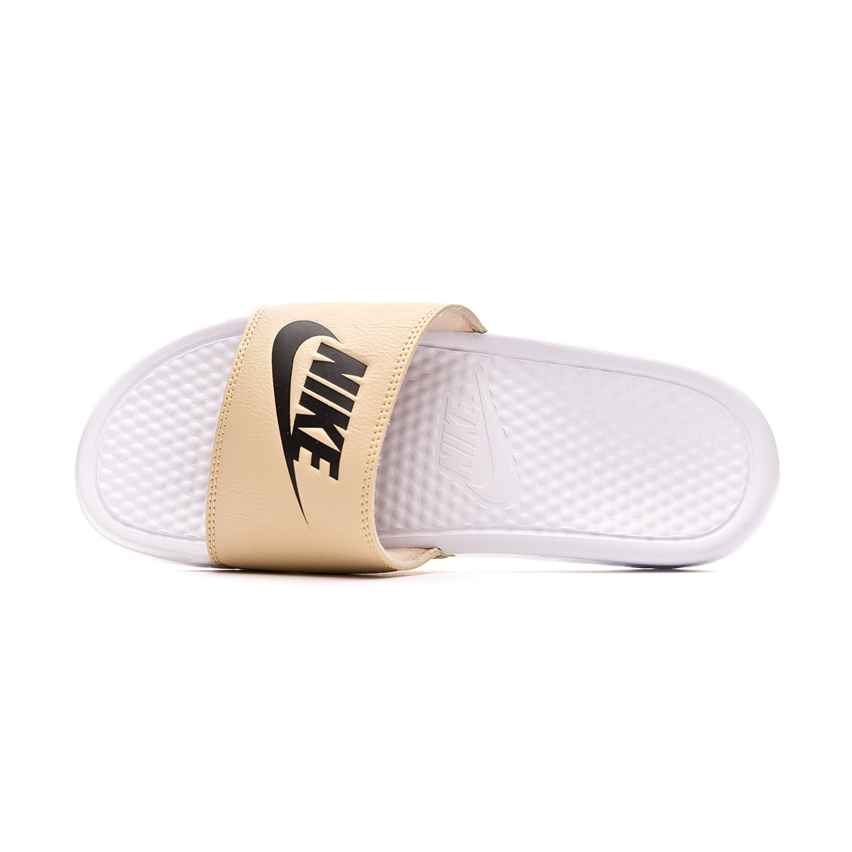 nike benassi white black