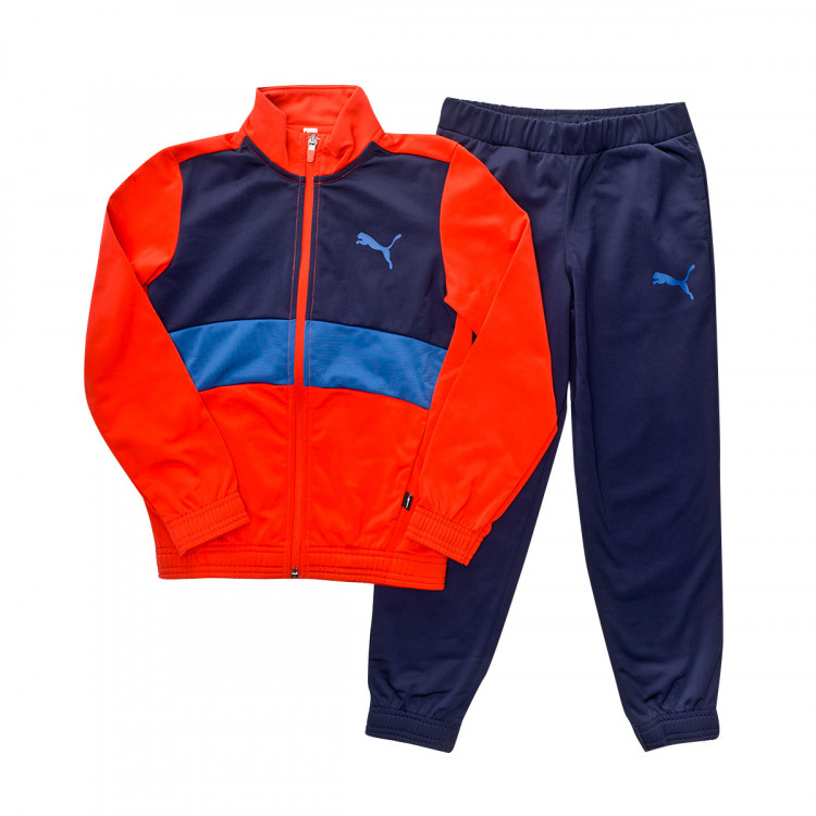 blue and red puma tracksuit