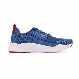 Sapatilha Puma Wired Crianças Galaxy blue-High risk red