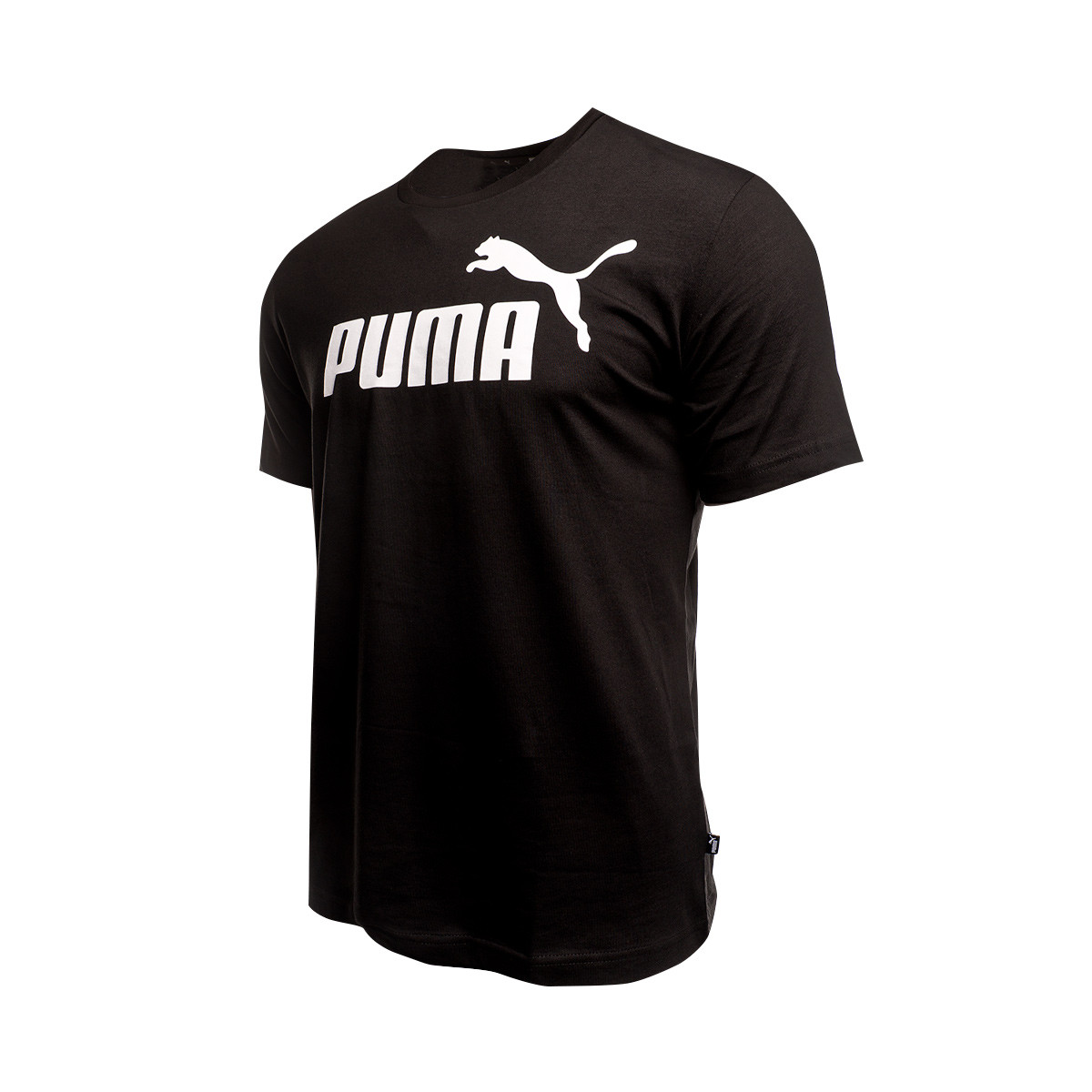 Camiseta Puma ESS Logo Cotton black - Tienda de fútbol Fútbol Emotion