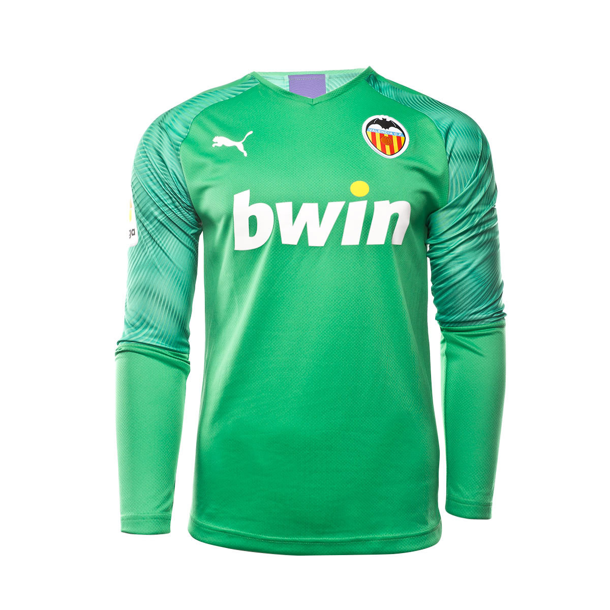 Camiseta Puma Valencia CF Primera Equipación Portero 2019-2020 Bright  green-Prism violet - Tienda de fútbol Fútbol Emotion