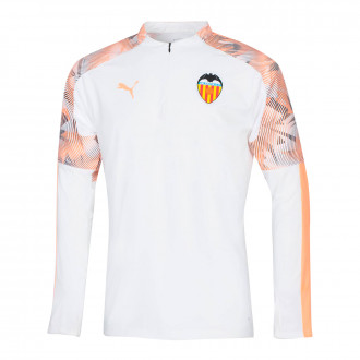 Sweatshirt Puma Valencia CF Training Top 2019-2020 Criança Puma white-Fizzy orange