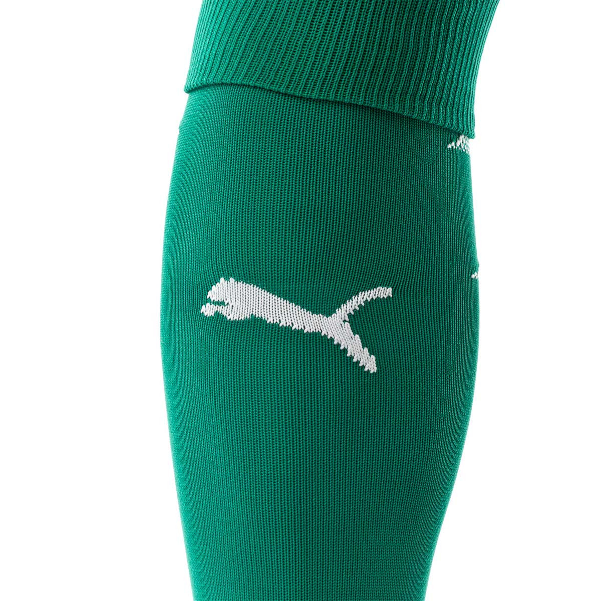 green puma socks