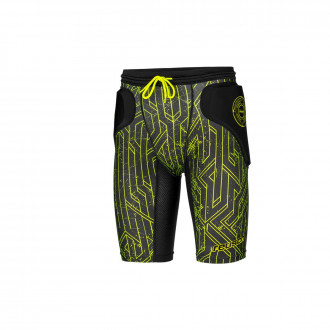 Leggings Reusch Femur Padded Black-Lime green