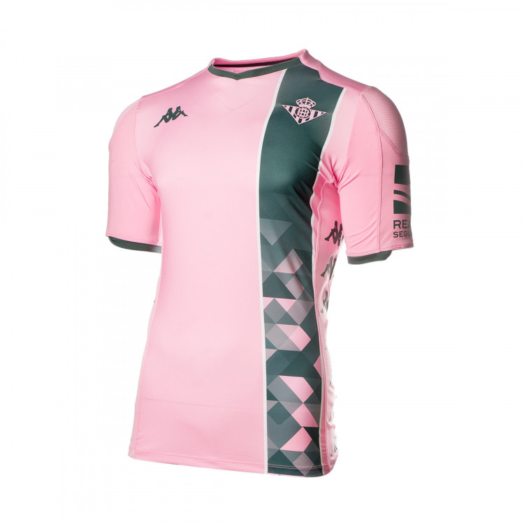 Jersey Kappa Real Betis Balompié Tercera Equipación 2019-2020 Niño Pink-Green - Fútbol Emotion