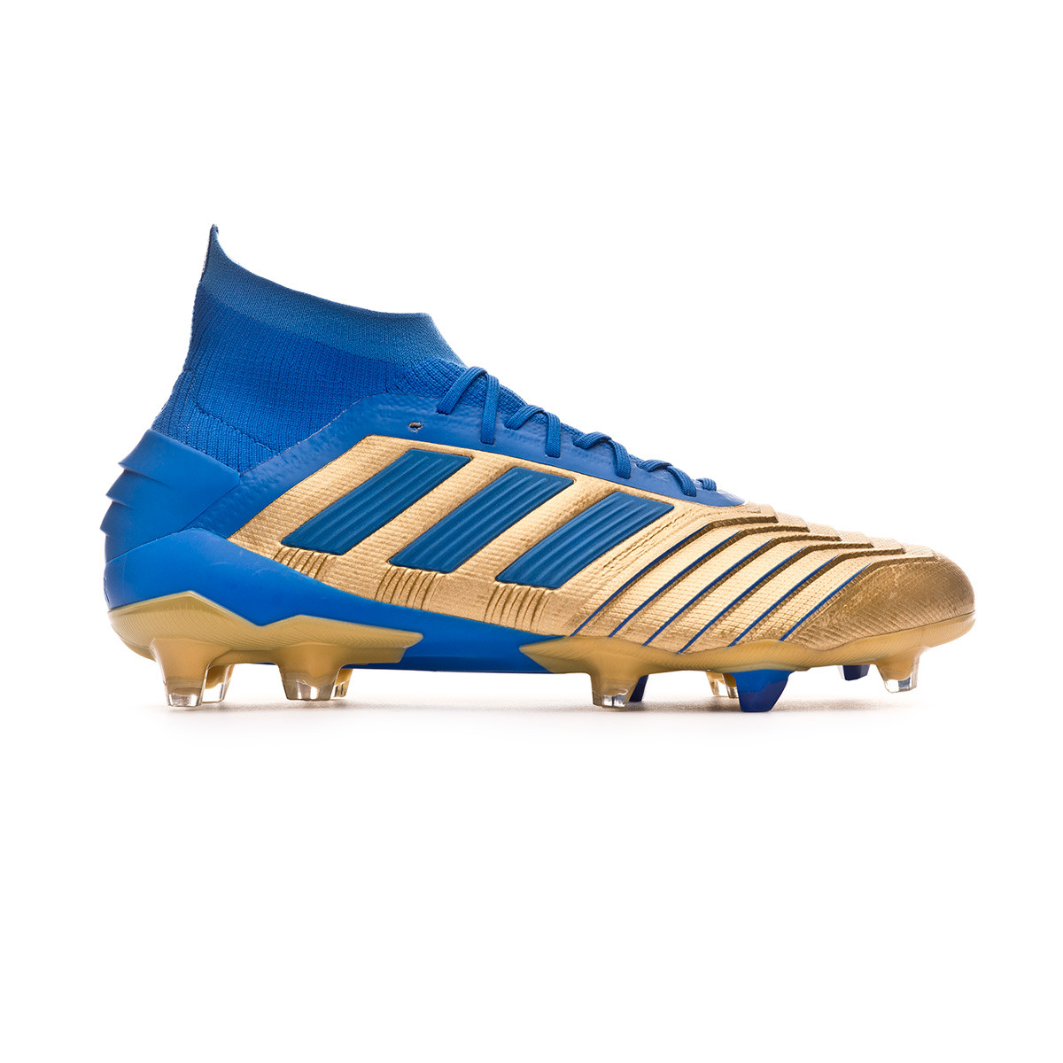 Bota de fútbol adidas Predator 19.1 FG Gold metallic-Football blue-White -  Tienda de fútbol Fútbol Emotion