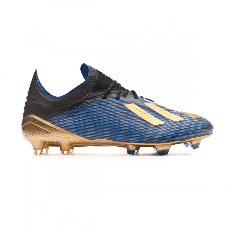 Football Boots Adidas X 19 1 Fg Core Black Gold Metallic Football