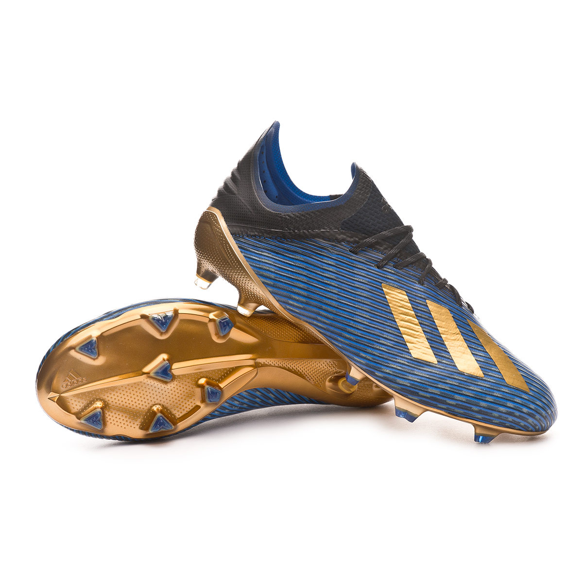 adidas x 19 fg core black gold metallic blue