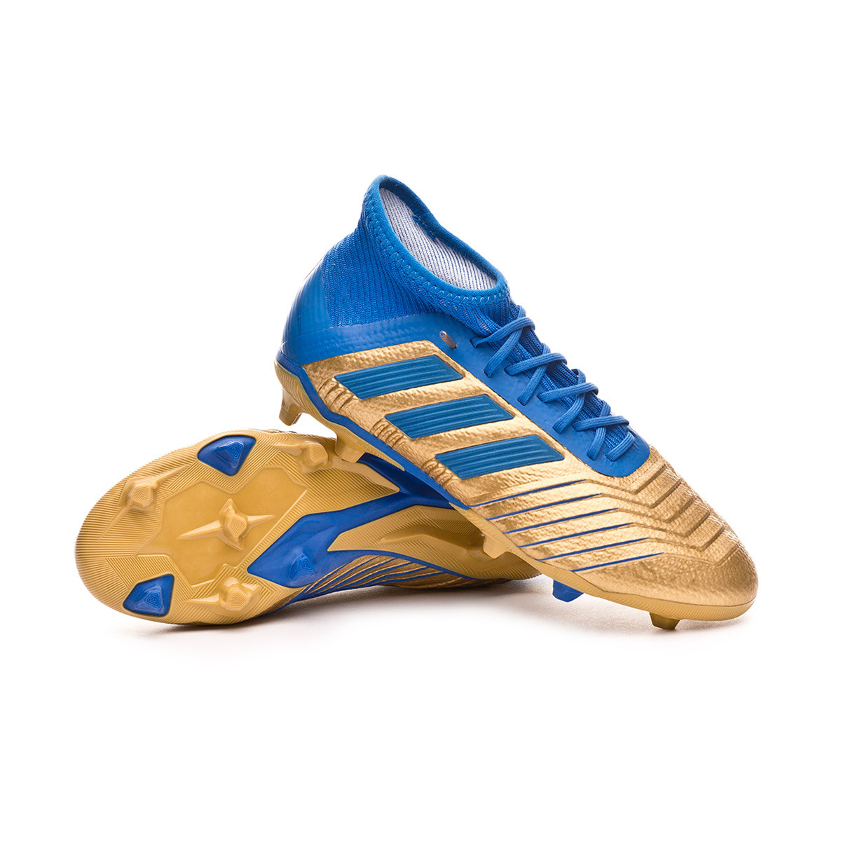 Football Boots adidas Kids Predator 19.1 FG Gold metallic-Football  blue-White - Football store Fútbol Emotion