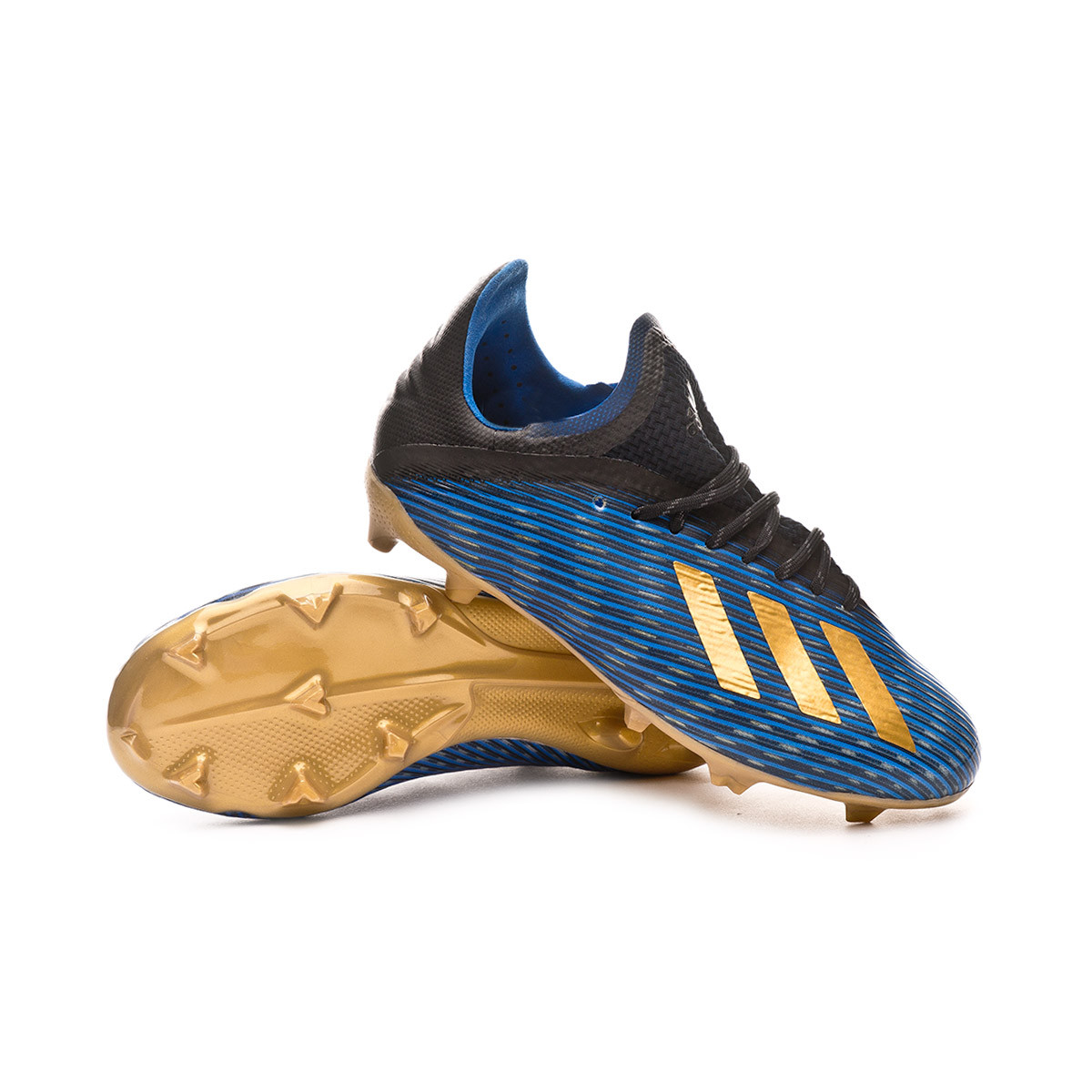 adidas x 19.1 fg core black gold metallic blue