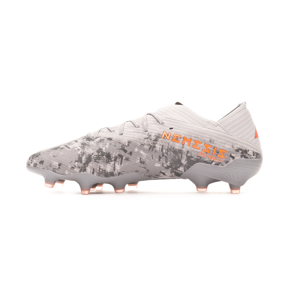Football Boots adidas Nemeziz 19.1 FG Grey two-Solar orange-Chalk white -  Football store Fútbol Emotion