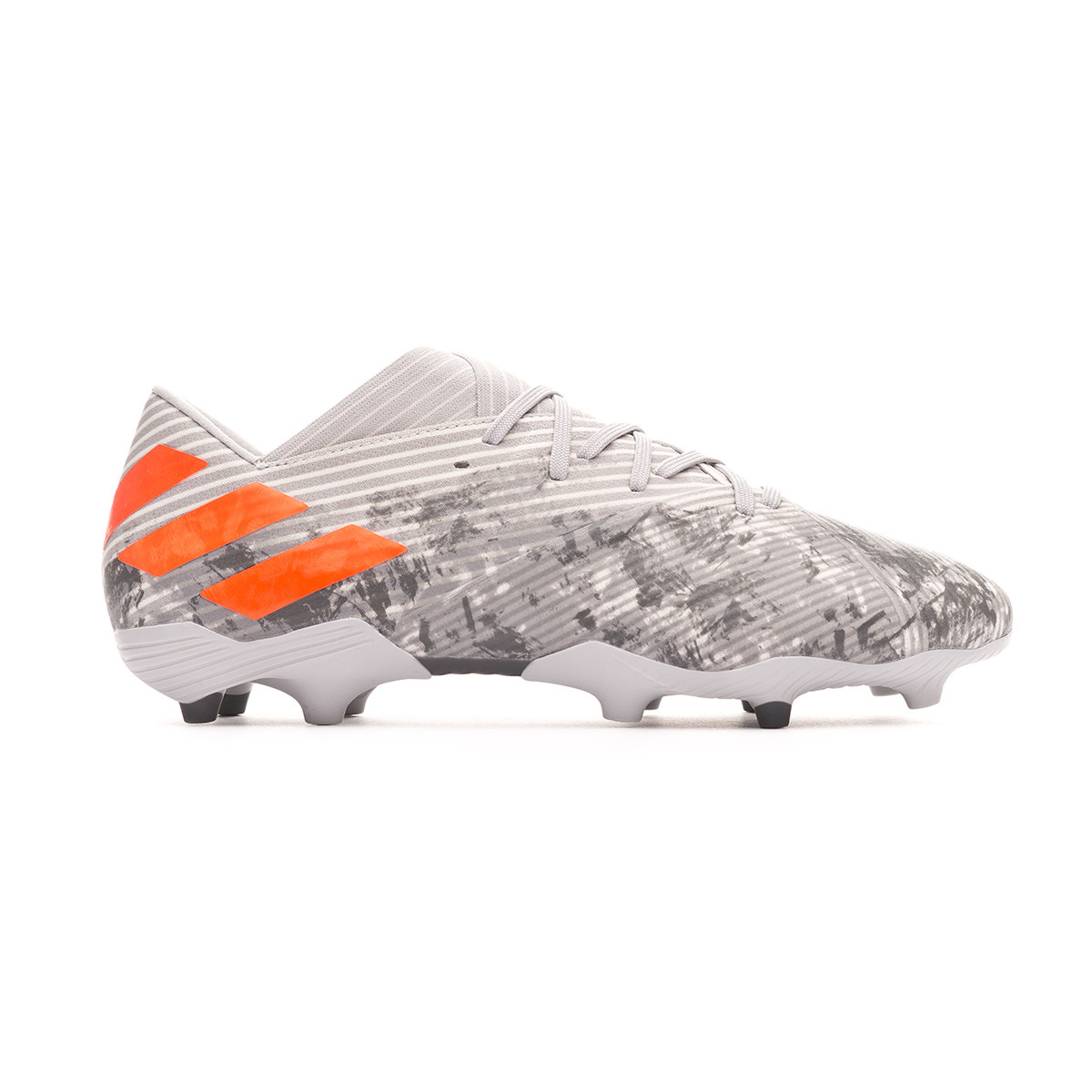 Bota de fútbol adidas Nemeziz 19.2 FG Grey two-Solar orange-Chalk white -  Tienda de fútbol Fútbol Emotion