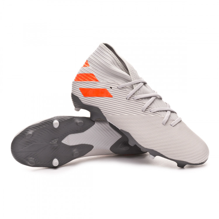 Bota de fútbol adidas Nemeziz 19.3 FG Grey two-Solar orange-Chalk white -  Tienda de fútbol Fútbol Emotion