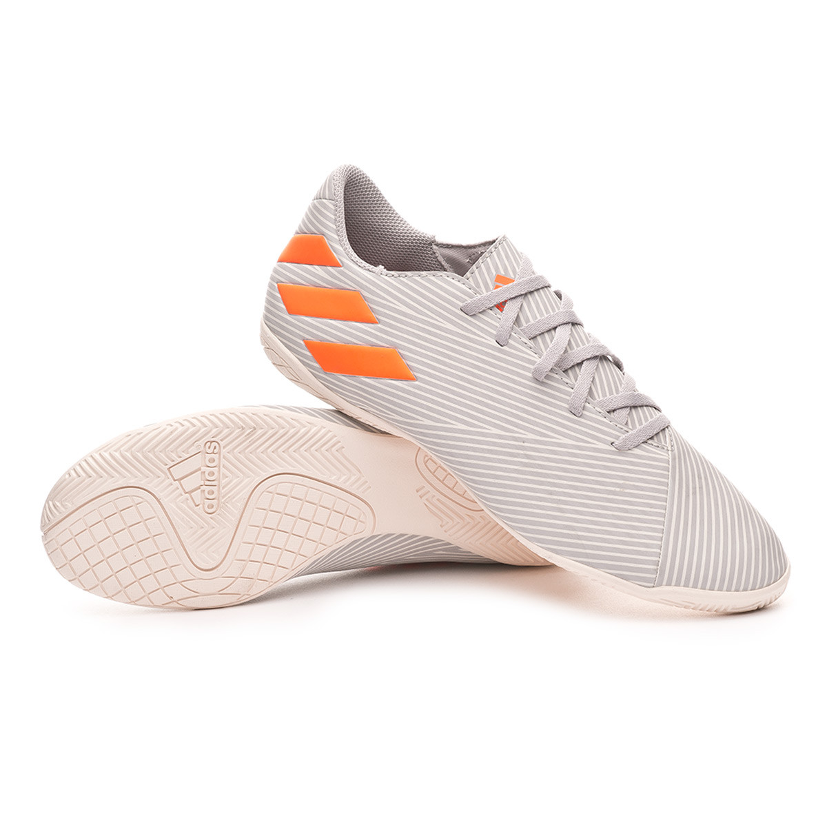 Futsal Boot adidas Nemeziz 19.4 IN Grey two-Solar orange-Chalk white -  Football store Fútbol Emotion