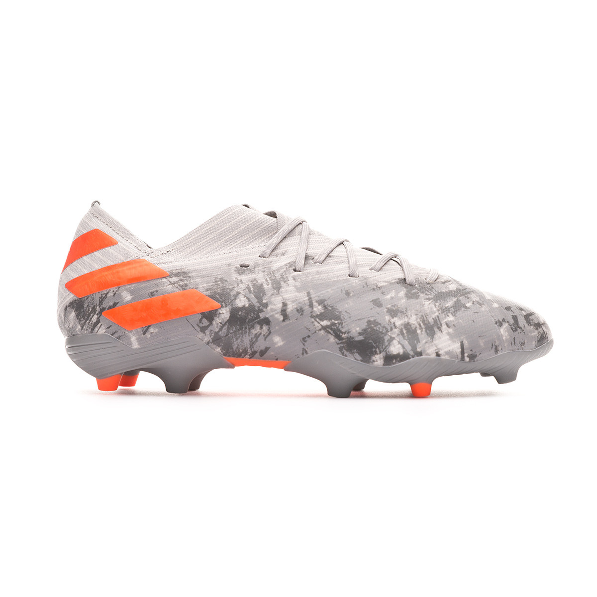 Bota de fútbol adidas Nemeziz 19.1 FG Niño Grey two-Solar orange-Chalk  white - Tienda de fútbol Fútbol Emotion