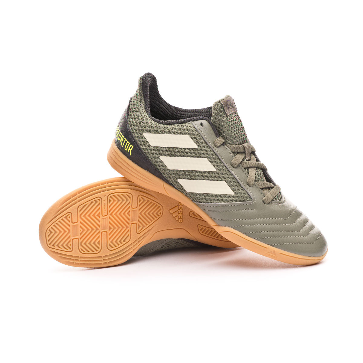 Futsal Boot adidas Predator 19.4 IN Sala Legacy green-Sand-Solar yellow -  Football store Fútbol Emotion
