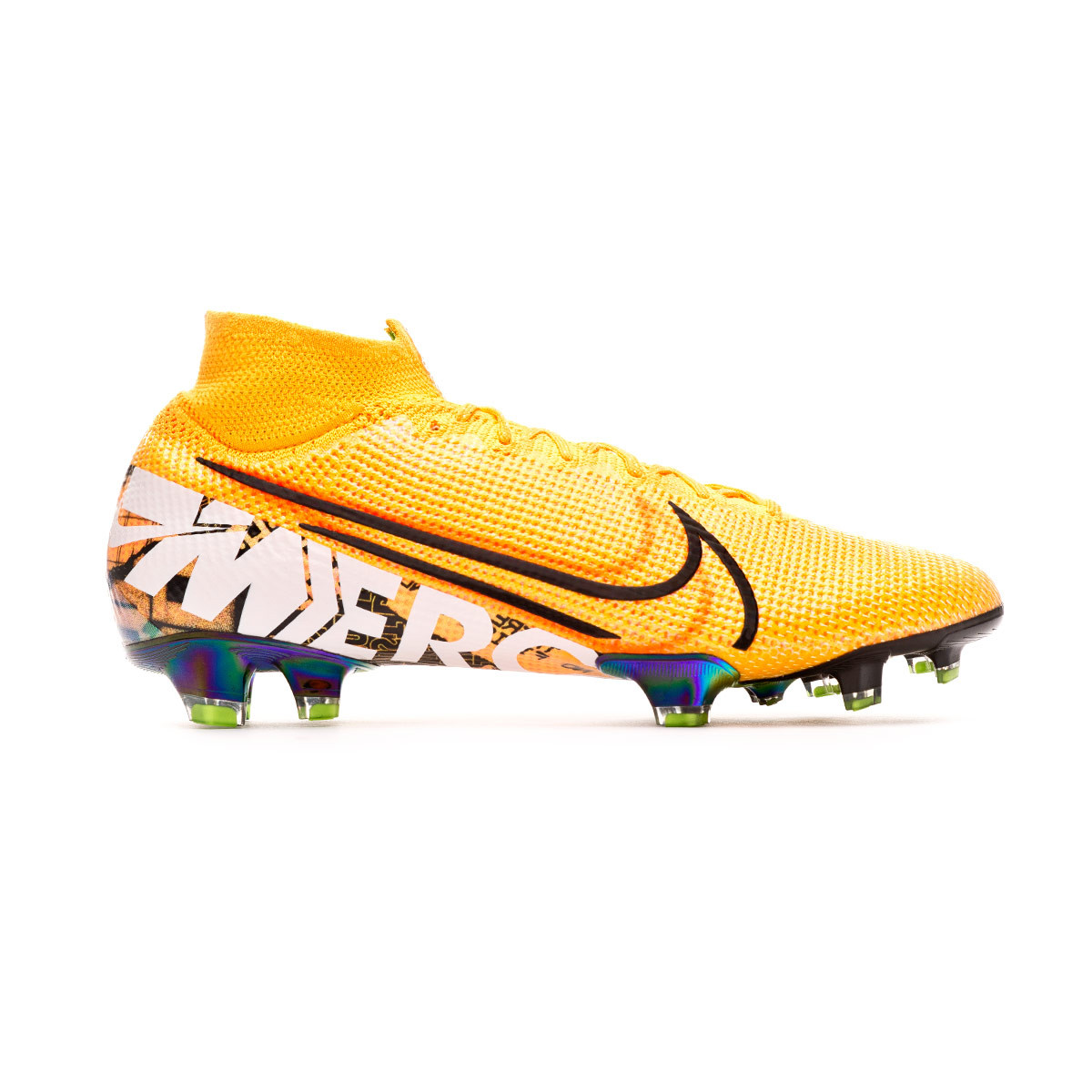 black and yellow nike boots