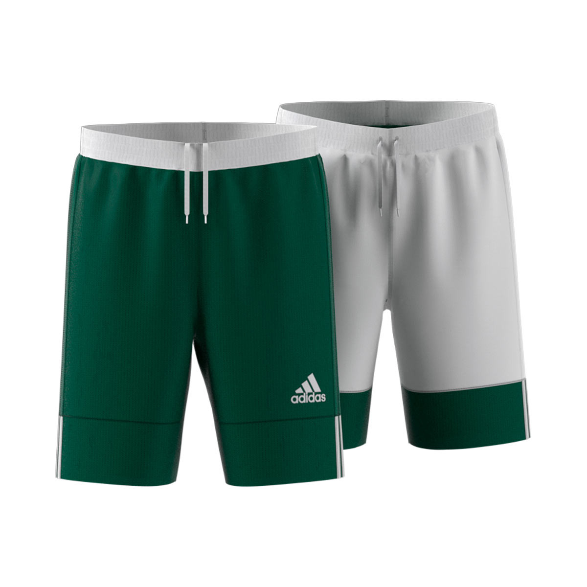 corto adidas Reversible 3G Speed Niño Dark Green-White - Fútbol Emotion