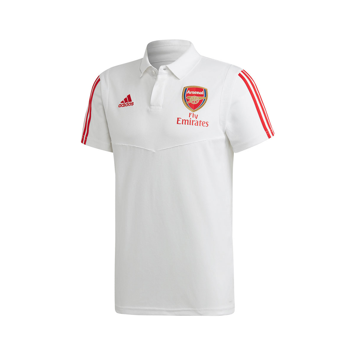 Polo Shirt Adidas Arsenal Fc 2019 2020 White Scarlet Football
