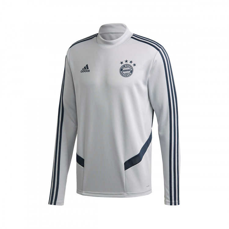 Sweatshirt Adidas Fc Bayern Munich Training 2019 2020 Lgh Solid Grey Trace Blue Football Store Futbol Emotion