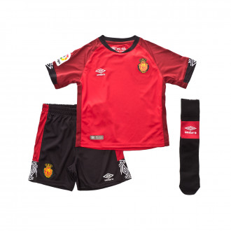 Conjunto Umbro RCD Mallorca Equipamento Principal 2019-2020 Criança Vermelho-Preto